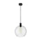 Z-Lite Margo 1 Light Pendant, Matte Black And Clear Seedy 7501P14-MB - alternate 5